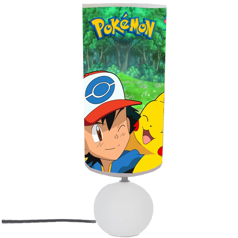 lampe 12 cm Pokemon pie rond blanc