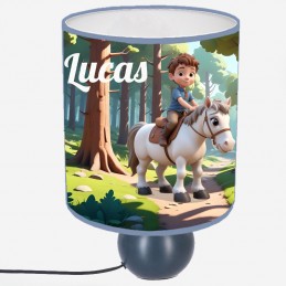 Lampe cheval ia personnalisée