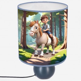 Lampe cheval ia personnalisée